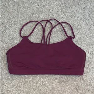 Maroon Lulu Lemon Sports Bra Size 6